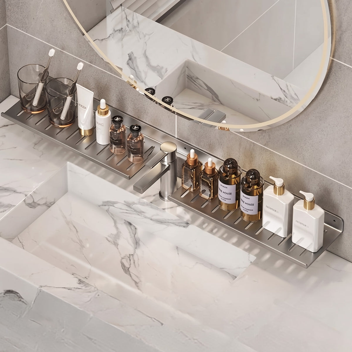 Étagère Murale Salle de Bain pour Lavabo - Murivo