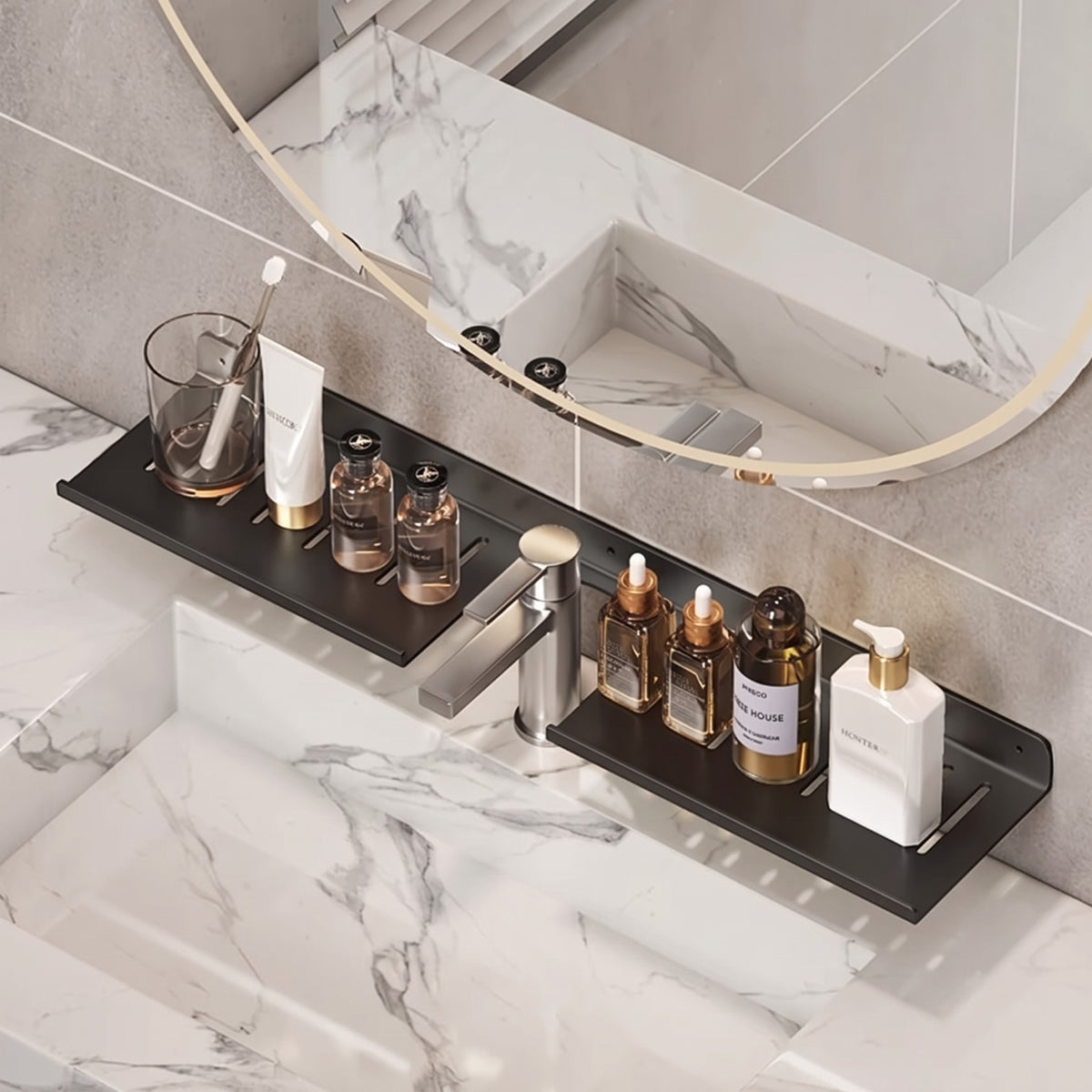 Étagère Murale Salle de Bain pour Lavabo - Murivo