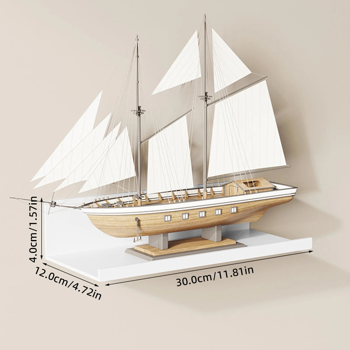 Étagère Murale Flottante en Aluminium - Aluvia