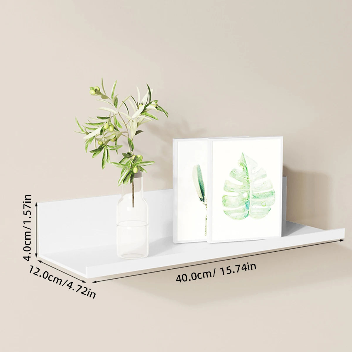 Étagère Murale Flottante en Aluminium - Aluvia