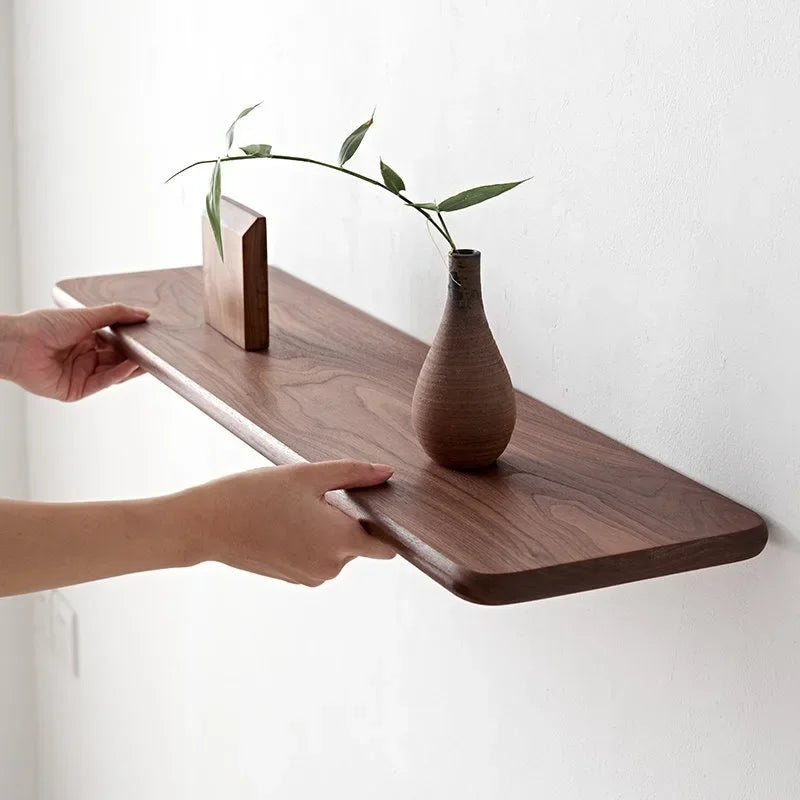 Étagère Murale Flottante en Bois Massif - Sylvara