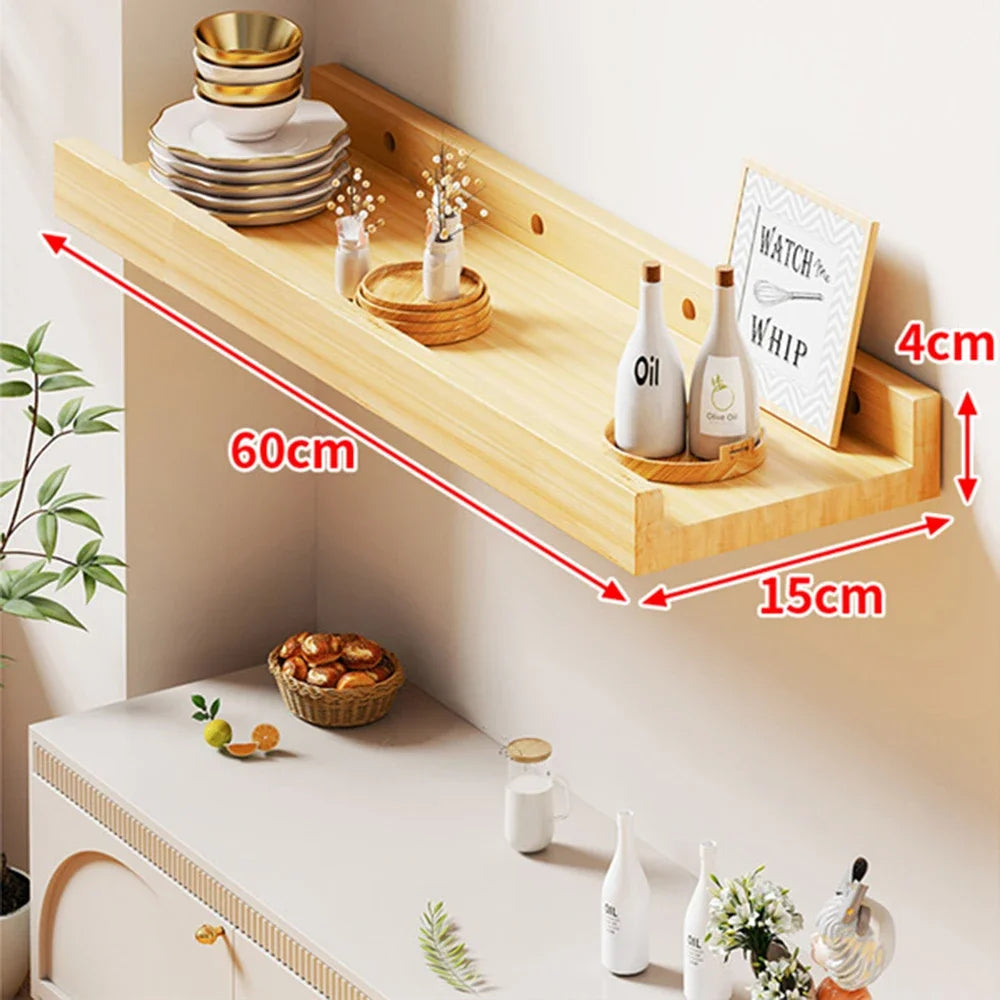 Étagère Murale en Bois 60 cm - Leolia