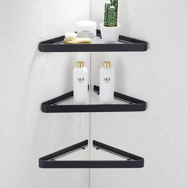 Étagère Murale Salle de Bain d'Angle - Shelvia