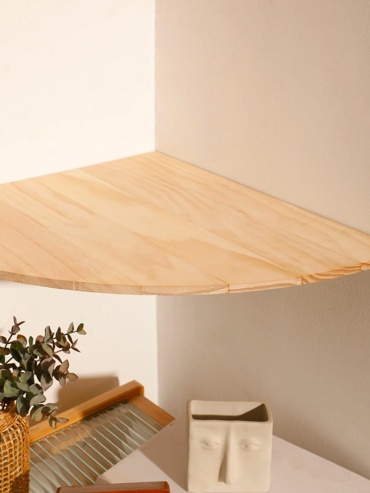 Étagère Murale d’Angle en Bois - Cornelia