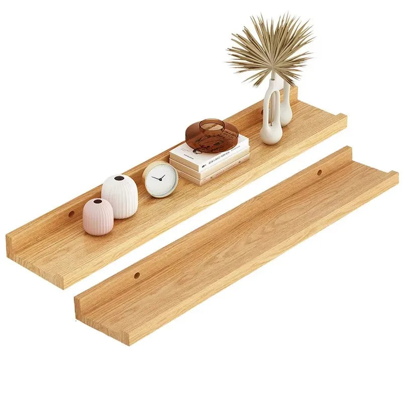Étagère Murale en Bois avec Rebord - Arvola