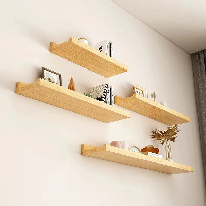 Étagère Murale en Bois avec Rebord - Arvola
