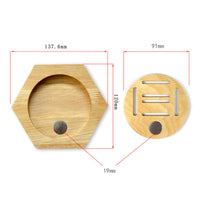 Support Mural Hexagonal pour Médailles en Bois - Medoria