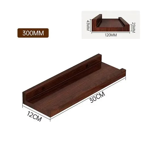 Étagère Murale en Bois avec Rebord - Arvola