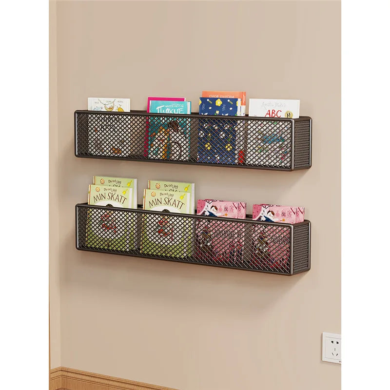 Étagère Murale Fer pour Livres Enfant - Nolia