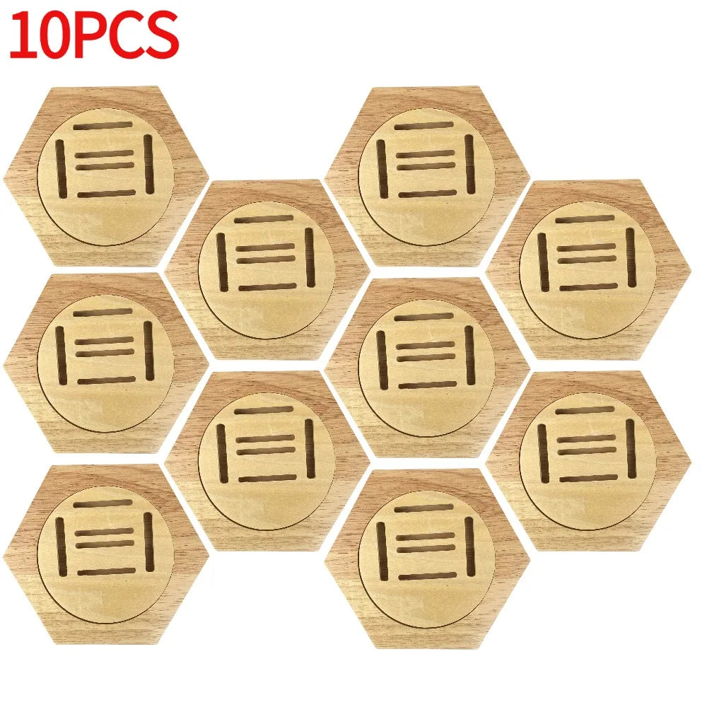 Support Mural Hexagonal pour Médailles en Bois - Medoria