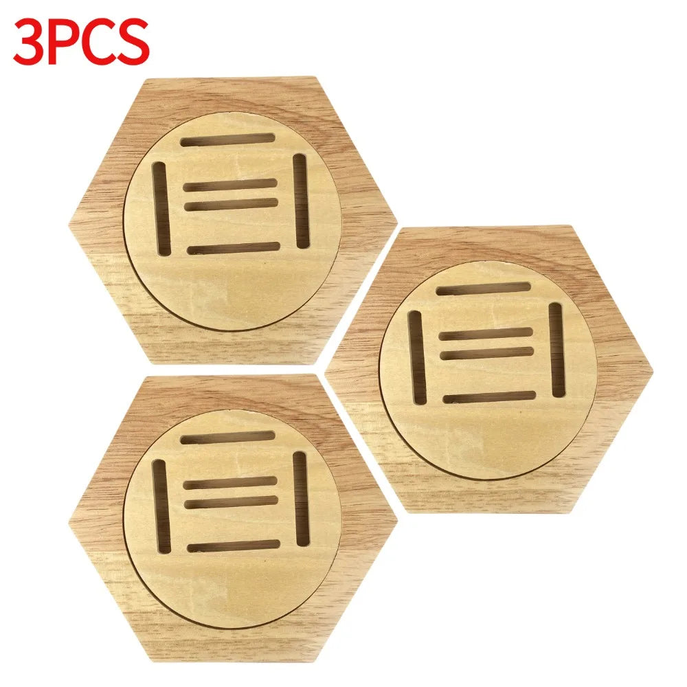 Support Mural Hexagonal pour Médailles en Bois - Medoria
