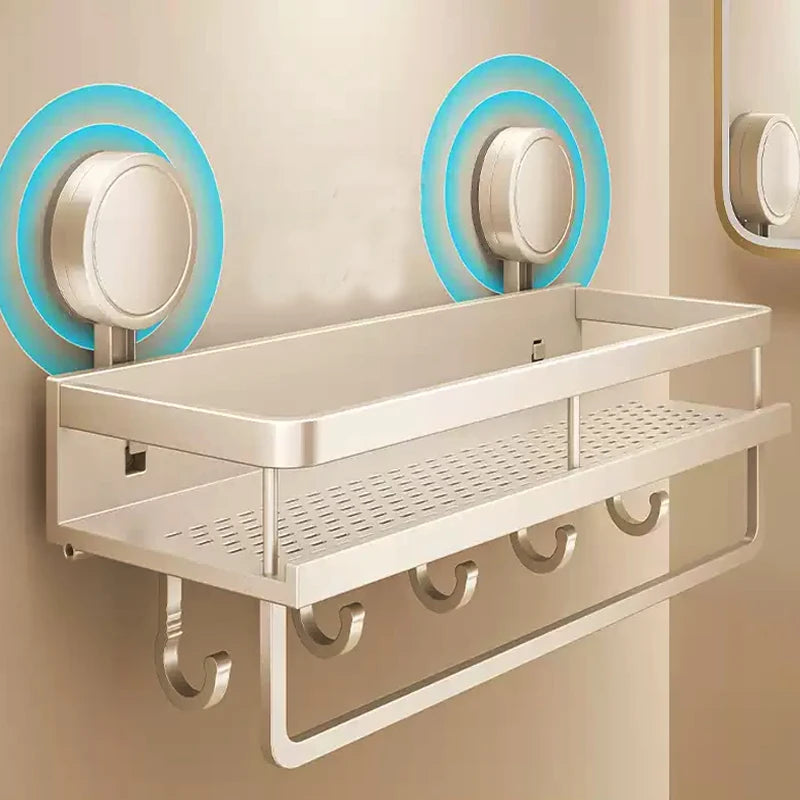 Étagère Murale Salle de Bain à Ventouses - Sorelia