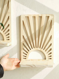 Étagère Murale Soleil en Bois - Noela