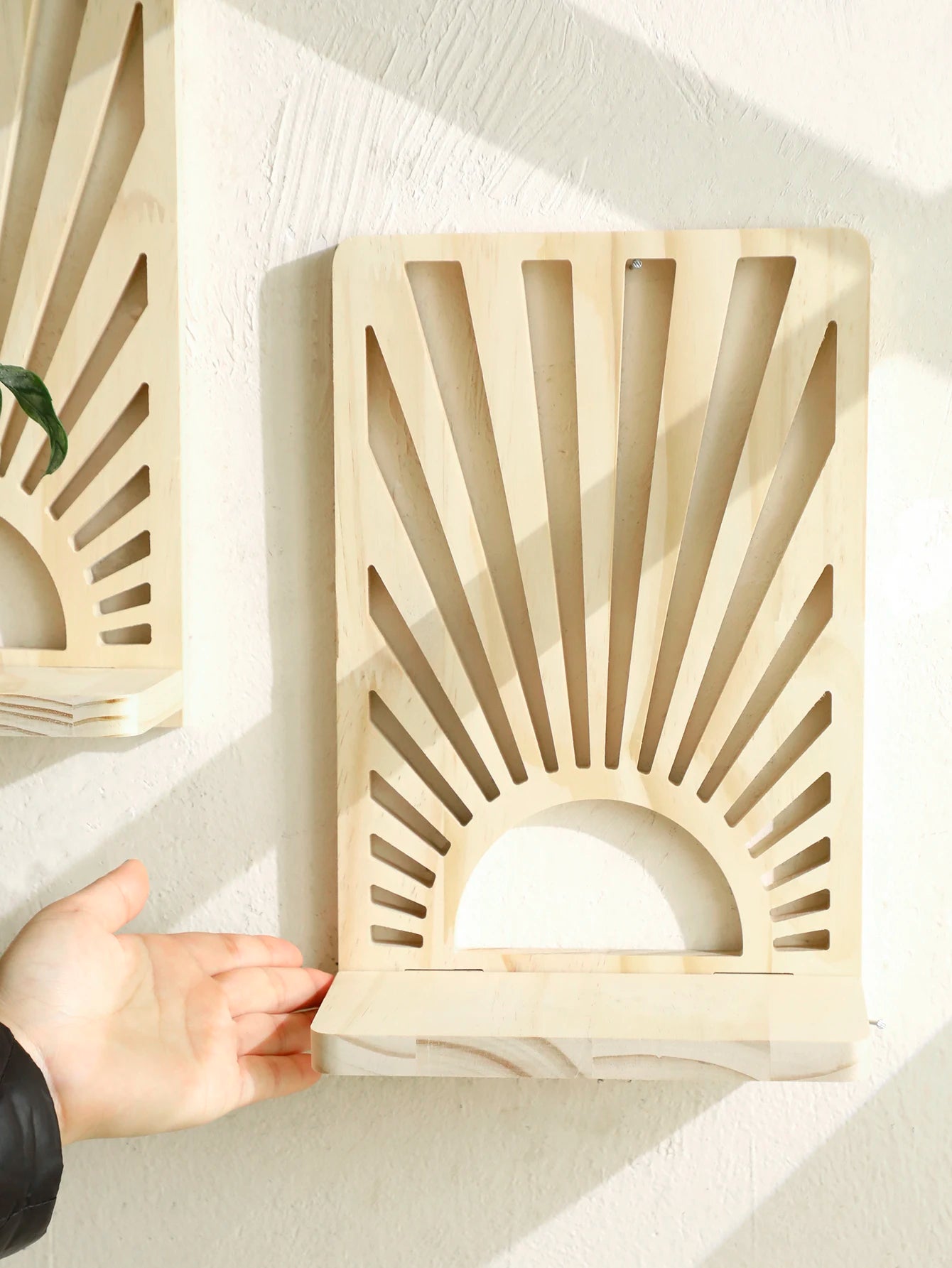 Étagère Murale Soleil en Bois - Noela