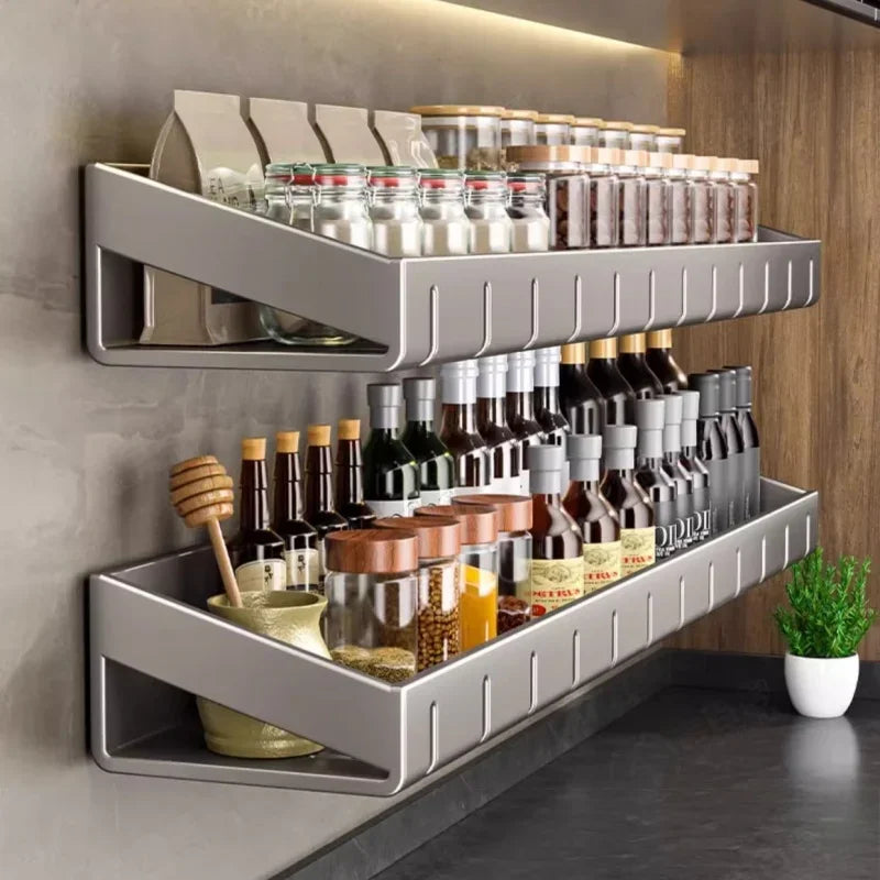 Étagère Murale Cuisine pour Épices en Aluminium - Spicera