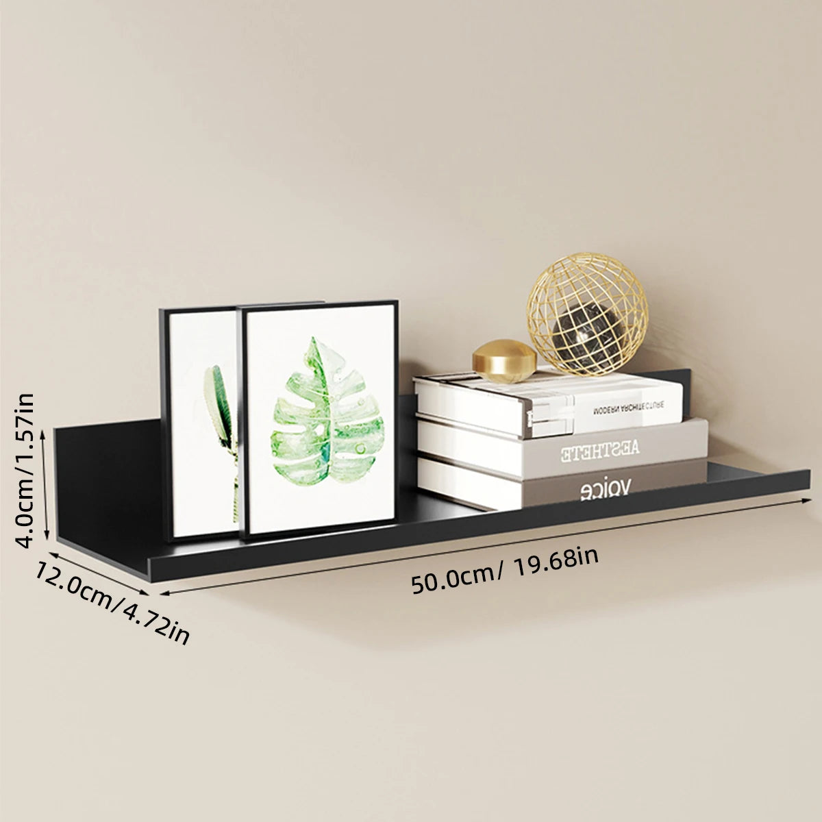 Étagère Murale Flottante en Aluminium - Aluvia