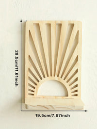 Étagère Murale Soleil en Bois - Noela