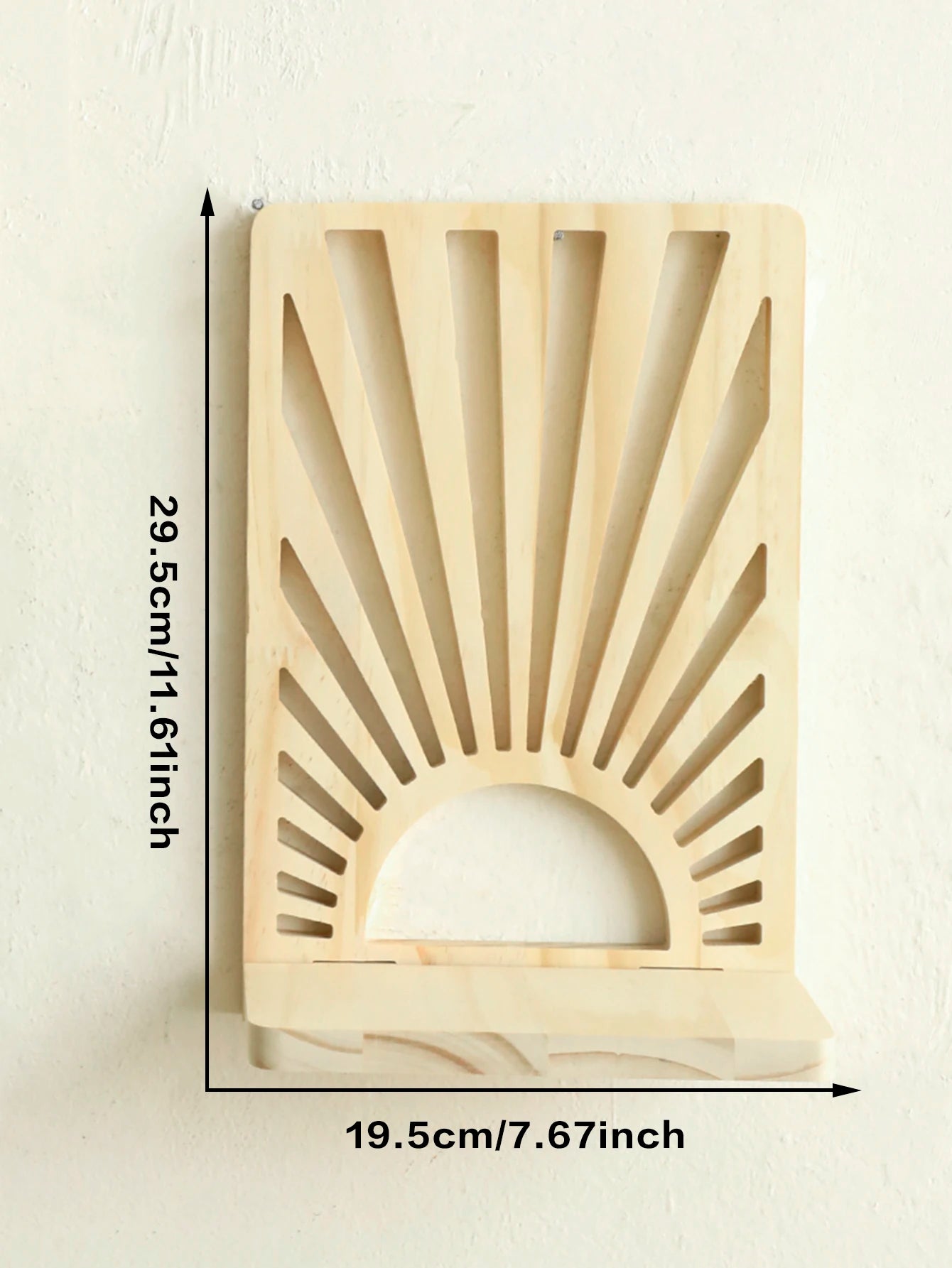 Étagère Murale Soleil en Bois - Noela