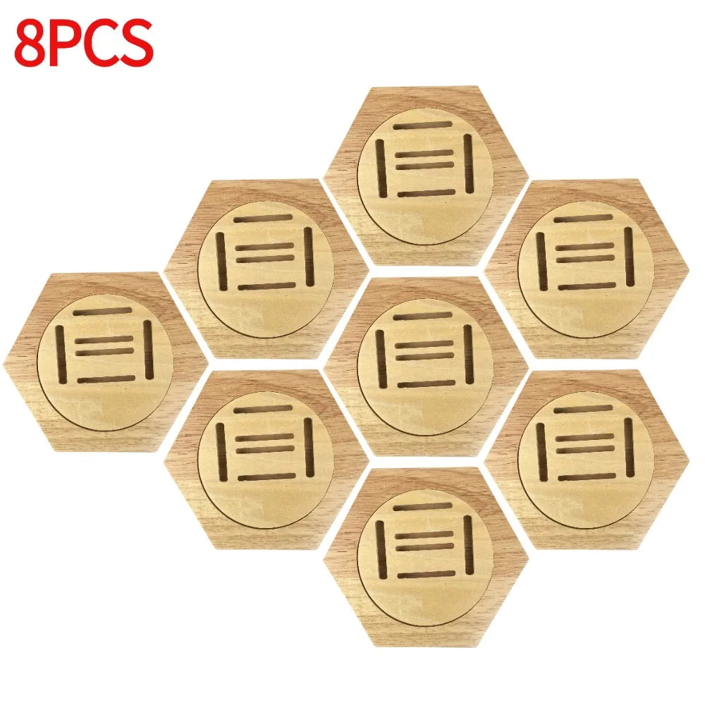 Support Mural Hexagonal pour Médailles en Bois - Medoria