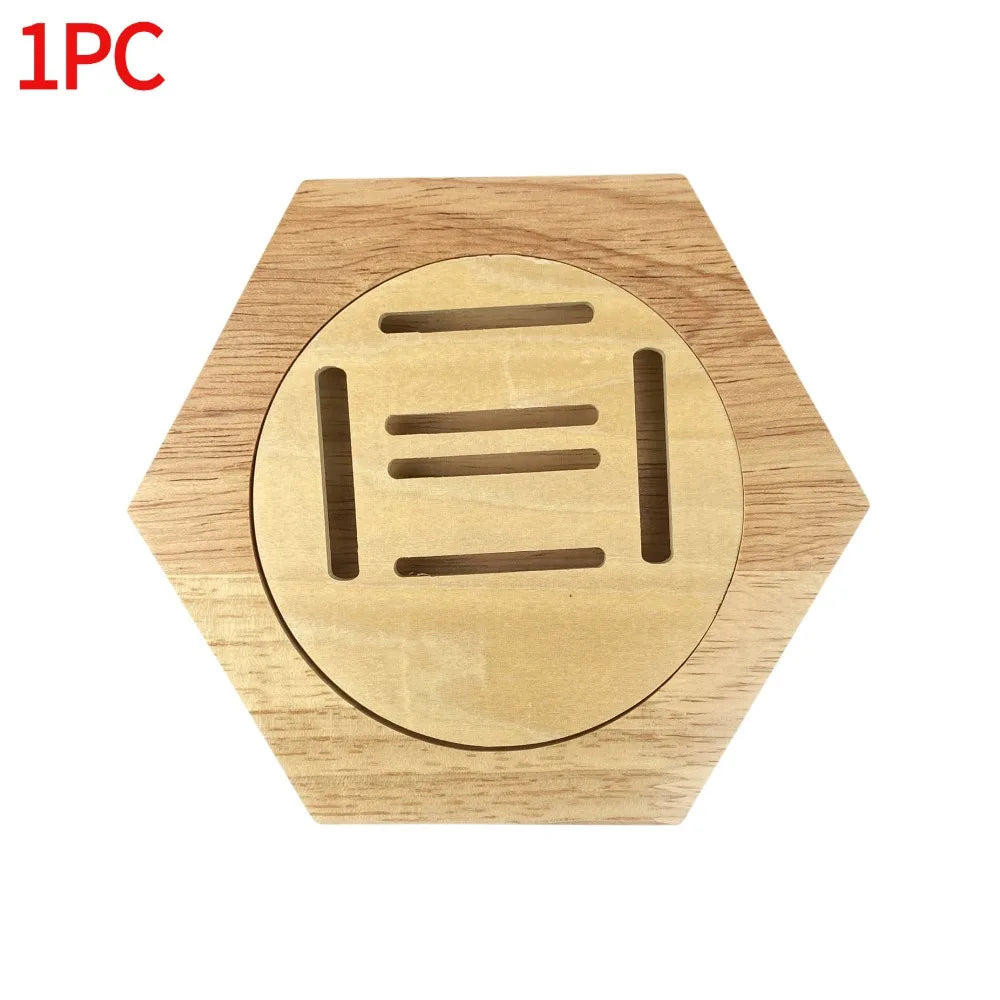Support Mural Hexagonal pour Médailles en Bois - Medoria
