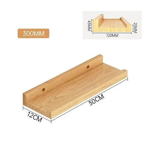 Étagère Murale en Bois avec Rebord - Arvola