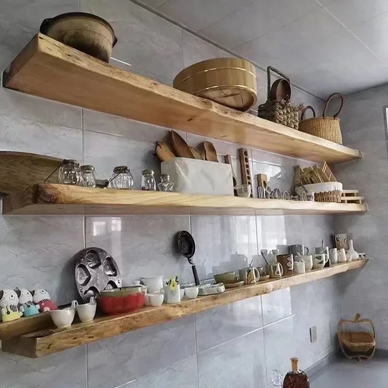 Étagère Murale Flottante en Bois Massif - Loravia