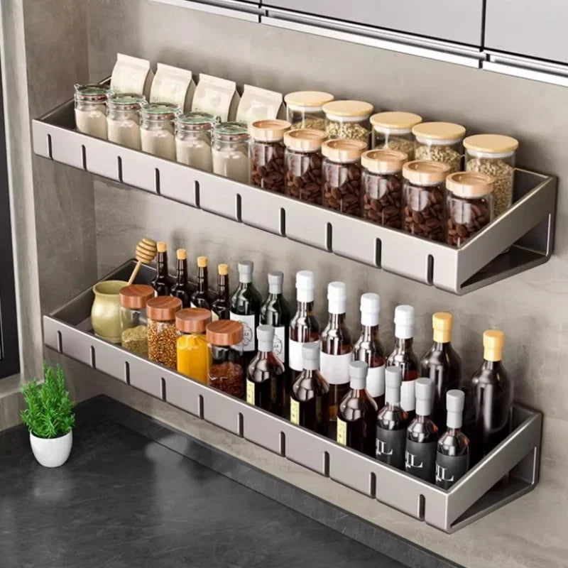 Étagère Murale Cuisine pour Épices en Aluminium - Spicera