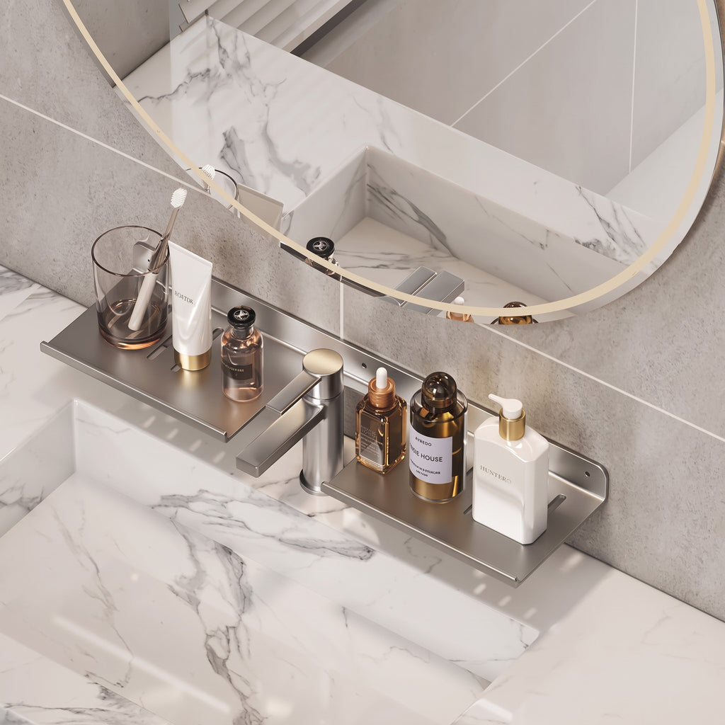 Étagère Murale Salle de Bain pour Lavabo - Murivo