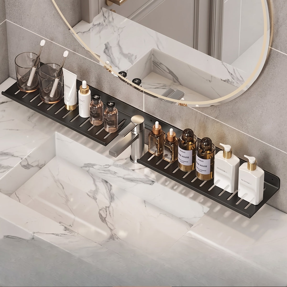 Étagère Murale Salle de Bain pour Lavabo - Murivo
