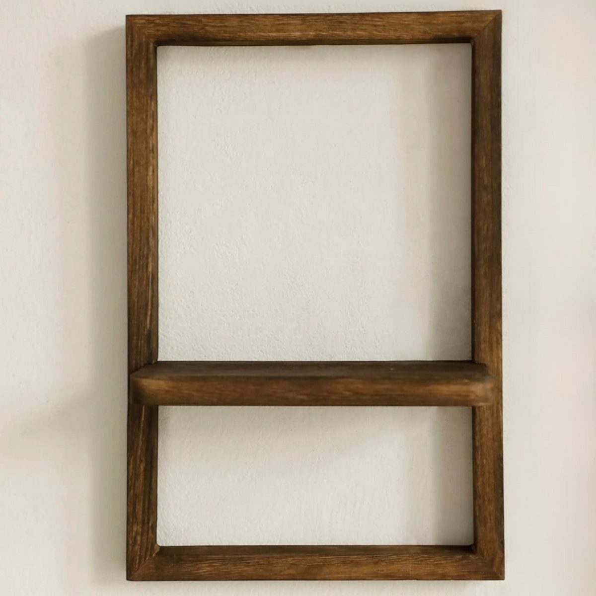 Étagère murale en bois Royaume de L'Étagère au design géométrique rectangulaire pour décoration intérieure moderne